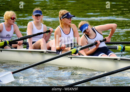 Oxford University Sommer Eights 2019 - rudern Regatta Stockfoto