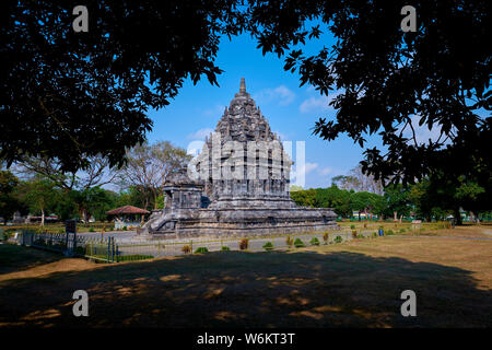 Tempel Candi Bubrah, Teil der Prambanan Tempel Komplex in der Nähe von Yogyakarta, Indonesien. Stockfoto