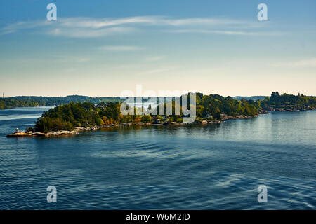 Luftaufnahme auf skandinavischen skerry Coast Stockfoto