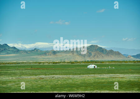 Buyant, Summe Bezirk Khovd Provinz im Westen der Mongolei. Stockfoto