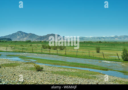 Buyant, Summe Bezirk Khovd Provinz im Westen der Mongolei. Stockfoto