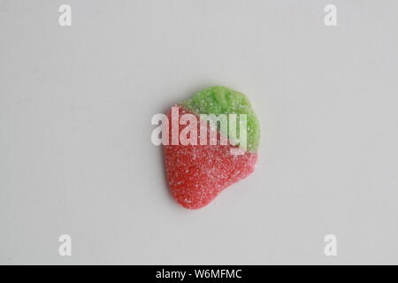 Jelly strawberry Rot und Grün Stockfoto