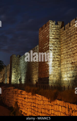 Stadt mauer in Jerusalem. Israel Stockfoto