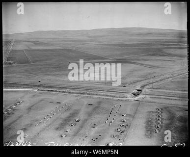 Tule Lake, Kalifornien. Panoramablick, die Website von Tule Lake war Relocation Authority center. Stockfoto