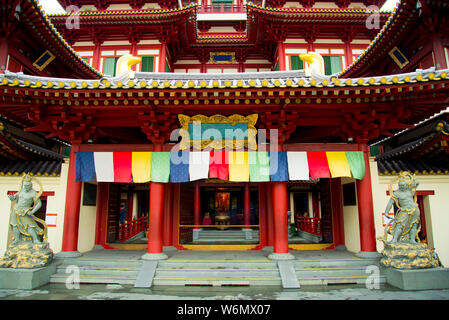 Buddha Zahns Tempel - Singapur Stockfoto