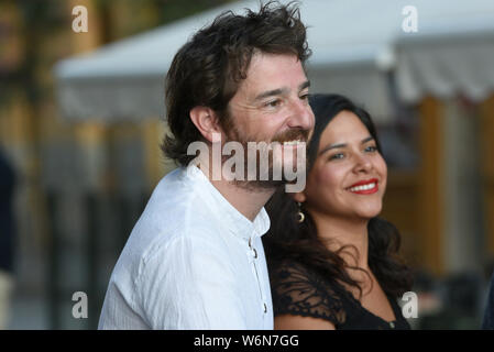 Madrid, Spanien. 30. Juli, 2019. Spanische Schauspieler Gorka Otxoa kommt für José Mercé Konzert im Teatro Real in Madrid. Credit: SOPA Images Limited/Alamy leben Nachrichten Stockfoto