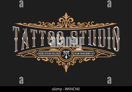 Whiskey-Etikett Stock Vektor