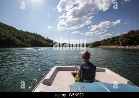 Lac de Saint-Cassien Reservoir in Var, Südfrankreich, Europa Stockfoto