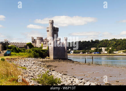 Malerische Ansicht von Blackrock Castle am Ufer des Hafen von Cork in Irland. Stockfoto