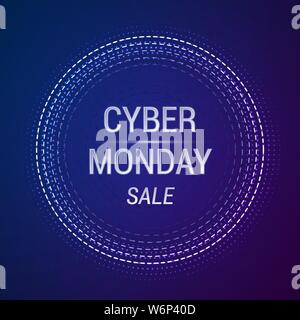 Cyber Monday Verkauf vektor Banner. Vector Illustration Stock Vektor