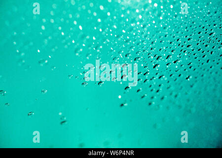 Mit Glas- und Wassertröpfchen Abstract Stockfoto