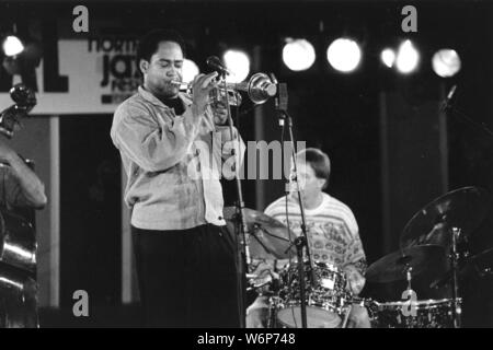 Jon Faddis, amerikanischer Jazztrompeter, North Sea Jazz Festival, Den Haag, Holland, c 1991. Stockfoto