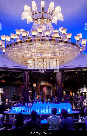 Lobby Bar, El San Juan Hotel, Isla Verde, Puerto Rico Stockfoto