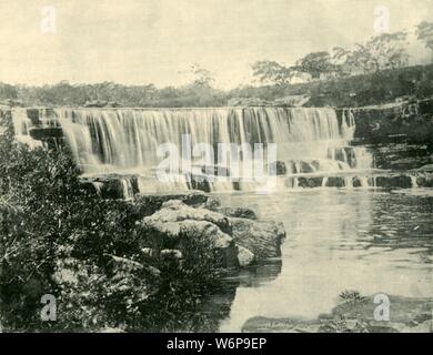 'Loddon Falls, New South Wales, 1901. Von "Federated Australien". [Die Werner Company, London, 1901] Stockfoto