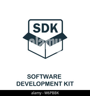 Symbol für das Software Development Kit. Kreative Zeichen aus Icons Sammlung. Gefülltes flaches Symbol für Software Development Kit für Computer und mobile Geräte Stockfoto