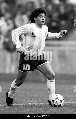 DIEGO MARADONA, Argentinien, 1988 Stockfoto