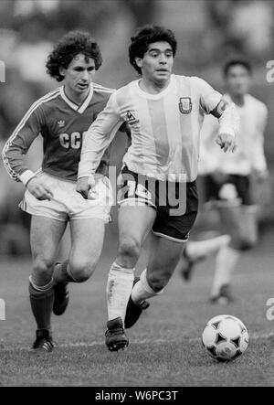 DIEGO MARADONA, Argentinien, 1988 Stockfoto