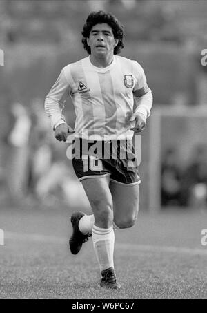 DIEGO MARADONA, Argentinien, 1988 Stockfoto