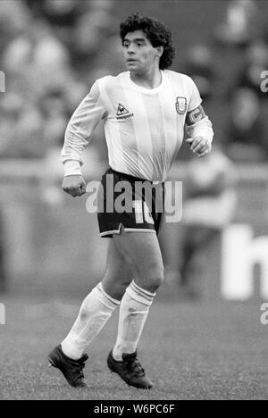 DIEGO MARADONA, Argentinien, 1988 Stockfoto