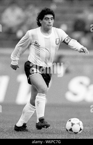 DIEGO MARADONA, Argentinien, 1988 Stockfoto
