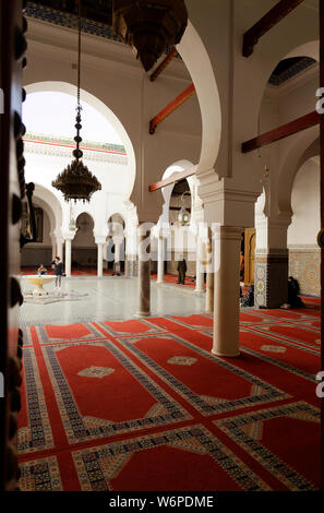 Universität von al-Qarawiyyin (Al-Karaouine) die älteste bestehende, kontinuierlich betriebene Hochbildungsträger der Welt, Fez, Marokko, Afrika. Stockfoto