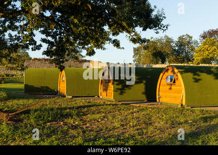 Glamping Hülsen bei Cloughjordan Haus, County Tipperary, Irland Stockfoto