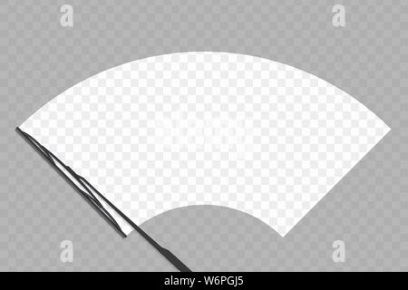 Frontscheibe prüfen Scheibenwischer reinigt die Windschutzscheibe. Für Ihr Design Template Stock Vektor