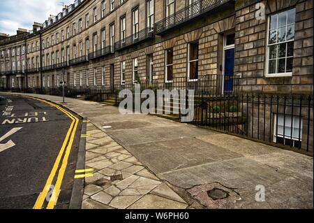 Street in Edinburgh Haymarket Stockfoto