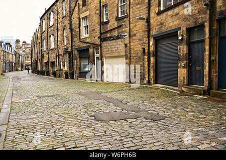 Street in Edinburgh Haymarket Stockfoto