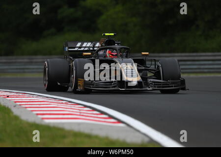 Budapest, Ungarn. 02 Aug, 2019. #20 Kevin Magnussen, Haas F1 Team. Gp von Ungarn, Budapest 2-4 August 2019 Credit: Unabhängige Fotoagentur/Alamy leben Nachrichten Stockfoto