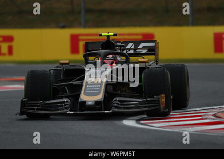 Budapest, Ungarn. 02 Aug, 2019. #20 Kevin Magnussen, Haas F1 Team. Gp von Ungarn, Budapest 2-4 August 2019 Credit: Unabhängige Fotoagentur/Alamy leben Nachrichten Stockfoto