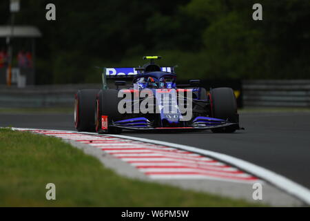 Budapest, Ungarn. 02 Aug, 2019. #23 Alexander Albon Toro Rosso Honda. GP von Ungarn, Budapest 2-4 August 2019 Credit: Unabhängige Fotoagentur/Alamy leben Nachrichten Stockfoto