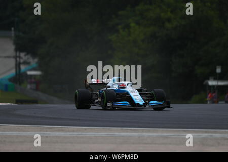 Budapest, Ungarn. 02 Aug, 2019. #63 George Russell Williams Racing Mercedes. GP von Ungarn, Budapest 2-4 August 2019 Credit: Unabhängige Fotoagentur/Alamy leben Nachrichten Stockfoto