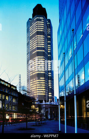 Tower 42 (ursprünglich der National Westminster Tower) City of London, England, UK. Ca. 80er Stockfoto