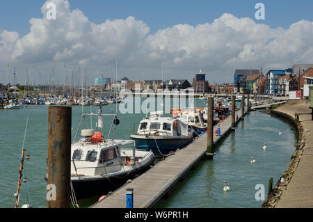 Littlehampton Hafen am Fluss Arun. West Sussex. England. UK Stockfoto