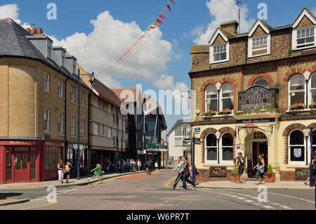 Das Stadtzentrum von Whitstable, Kent, England, Großbritannien Stockfoto