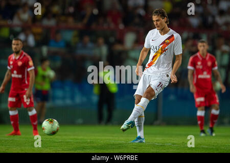 Patrik Schick (Roma) während der Vorsaison Freundschaftsspiel zwischen Perugia 1-3 Roma auf Renato Kurioses Stadium am Juli 31, 2019 in Perugia, Italien. (Foto von Maurizio Borsari/LBA) Stockfoto