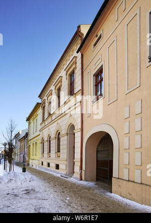 Alte Straße in Spisska Bela. Slowakei Stockfoto