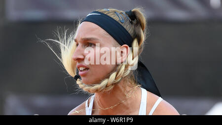 Tamara KORPATSCH (GER) in Aktion. GES/Tennis/WTA 125 k-Serie Turnier, 02.08.2019 Tennis: WTA-Turnier, LIQUI MOLY Öffnen Karlsruhe, August 2, 2019 | Verwendung weltweit Stockfoto