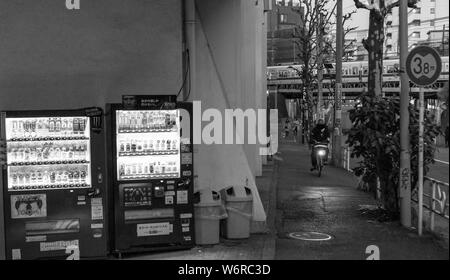 Manchmal Tokio sieht einfach Authentischer in Schwarz und Weiß! Stockfoto