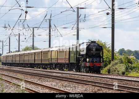 60163 Tornado Arbeiten die Yorkshire Pullman Rail Tour Stockfoto