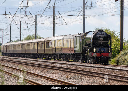 60163 Tornado Arbeiten die Yorkshire Pullman Rail Tour Stockfoto