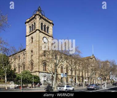 Universität Gebäude auf der Gran Via de les Corts Catalanes nach Barcelona. Spanien Stockfoto