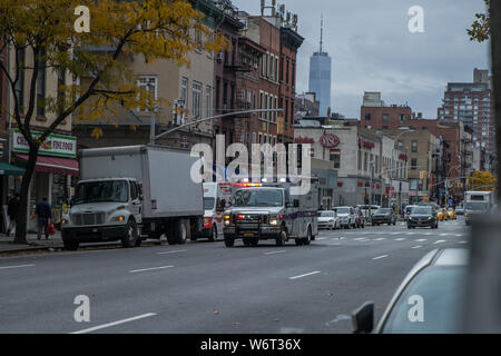 Krankenwagen in New York Stockfoto