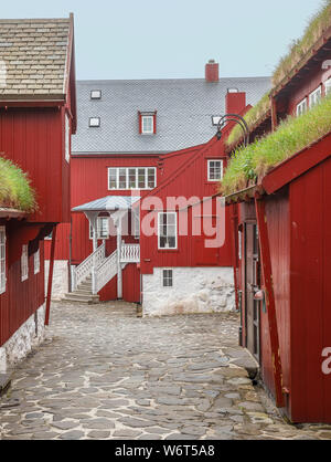 Tinganes in Torshavn, Streymoy Island, Färöer Inseln Stockfoto