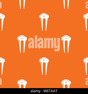 Haar fix-clip Muster Vector Orange Stock Vektor