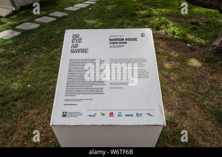 Schmale Haus von Irwin Wurm auf der Avenue Foch, Le Havre, Frankreich Stockfoto