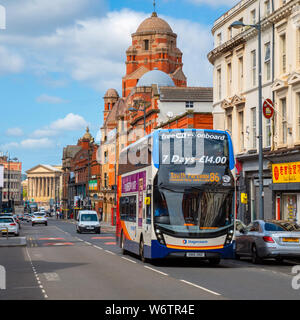 Liverpool, Großbritannien - 16 Mai 2018: Blick auf Architektur und Gebäude von Liverpool City Center von Renshaw Street Stockfoto