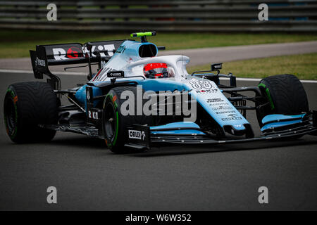 ROKiT Williams Racing polnischen Fahrer Robert Kubica konkurriert im ersten Training der Ungarischen F1 Grand Prix. Stockfoto