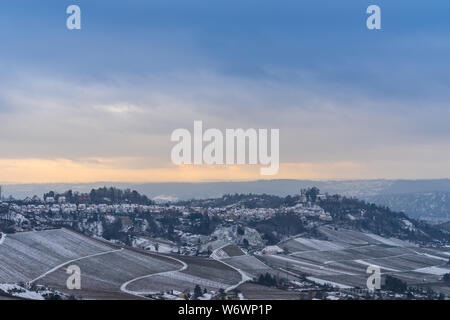 Deutschland, Stuttgart grabkapelle Rotenberg und berühmten Kapelle im Winter Stockfoto